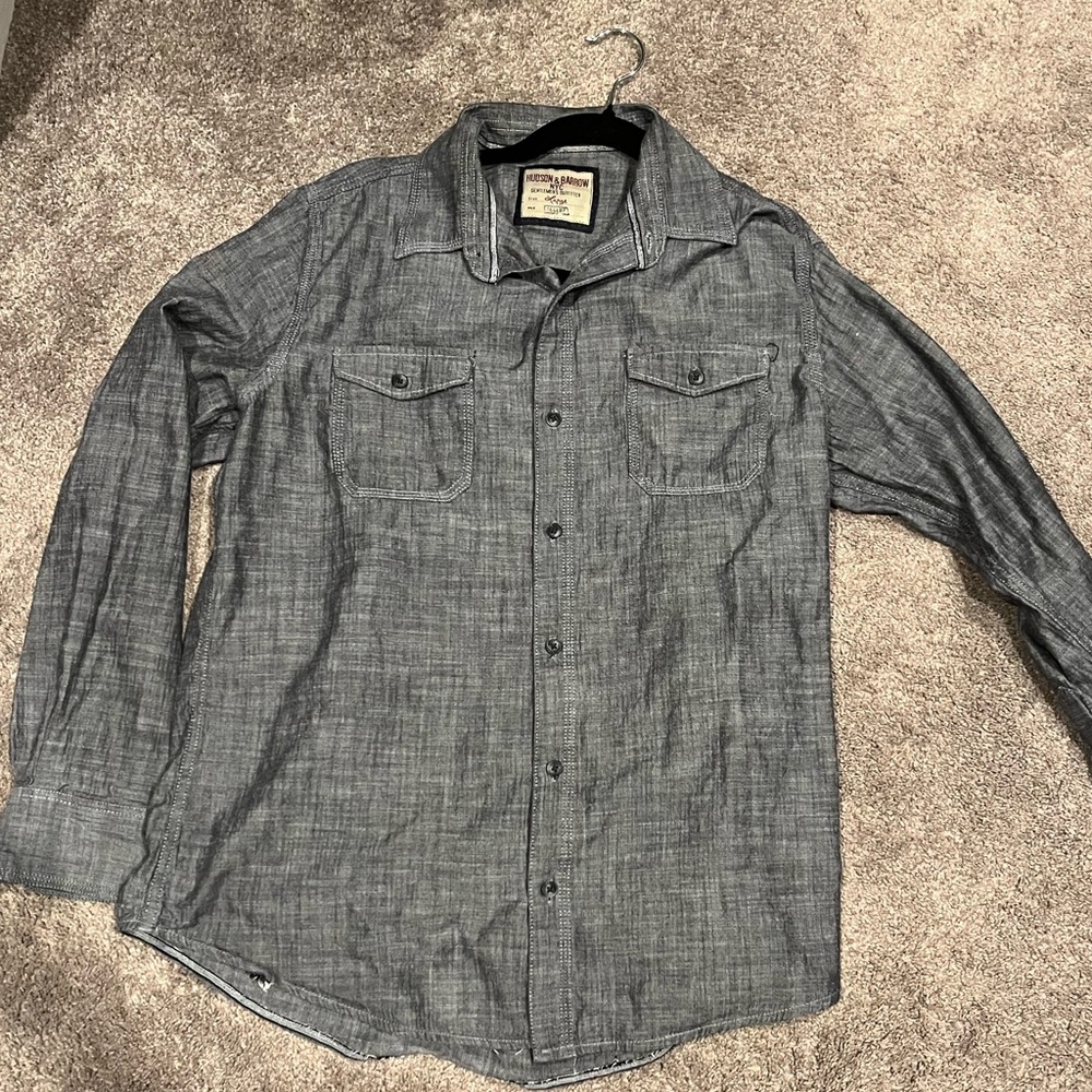 Hudson & Barrow NYC Gentlemen's Outfitter Shirt - Dusty Black, Large